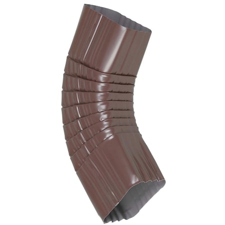 Gourmetgalley 4526519 3 x 4 in. B Elbow Downspout - Brown  Aluminum, 10PK GO2516392